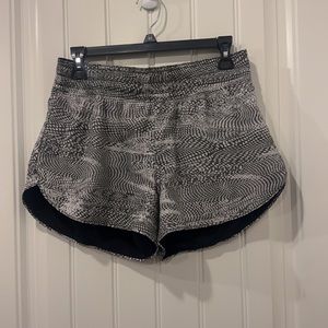 Lululemon dark grey and black reversible shorts